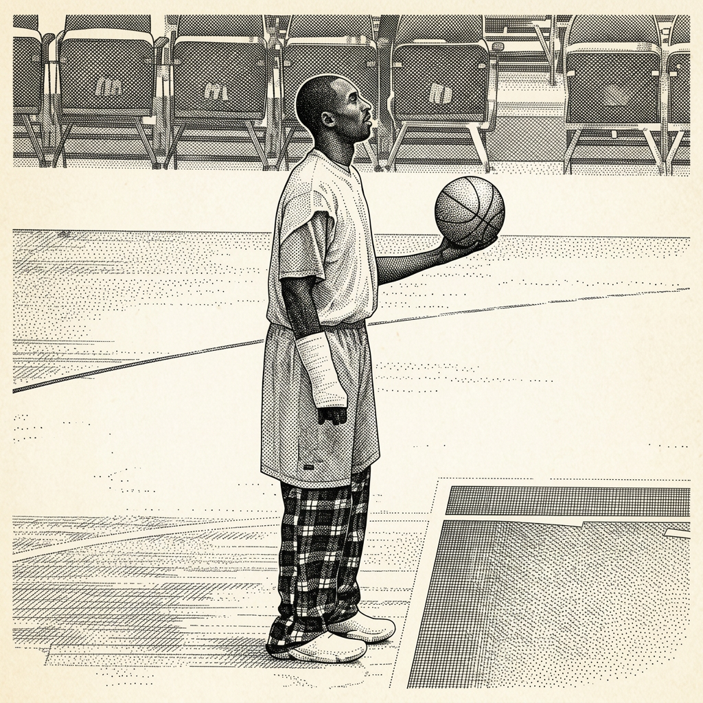 Kobe Bryant portrait illustration