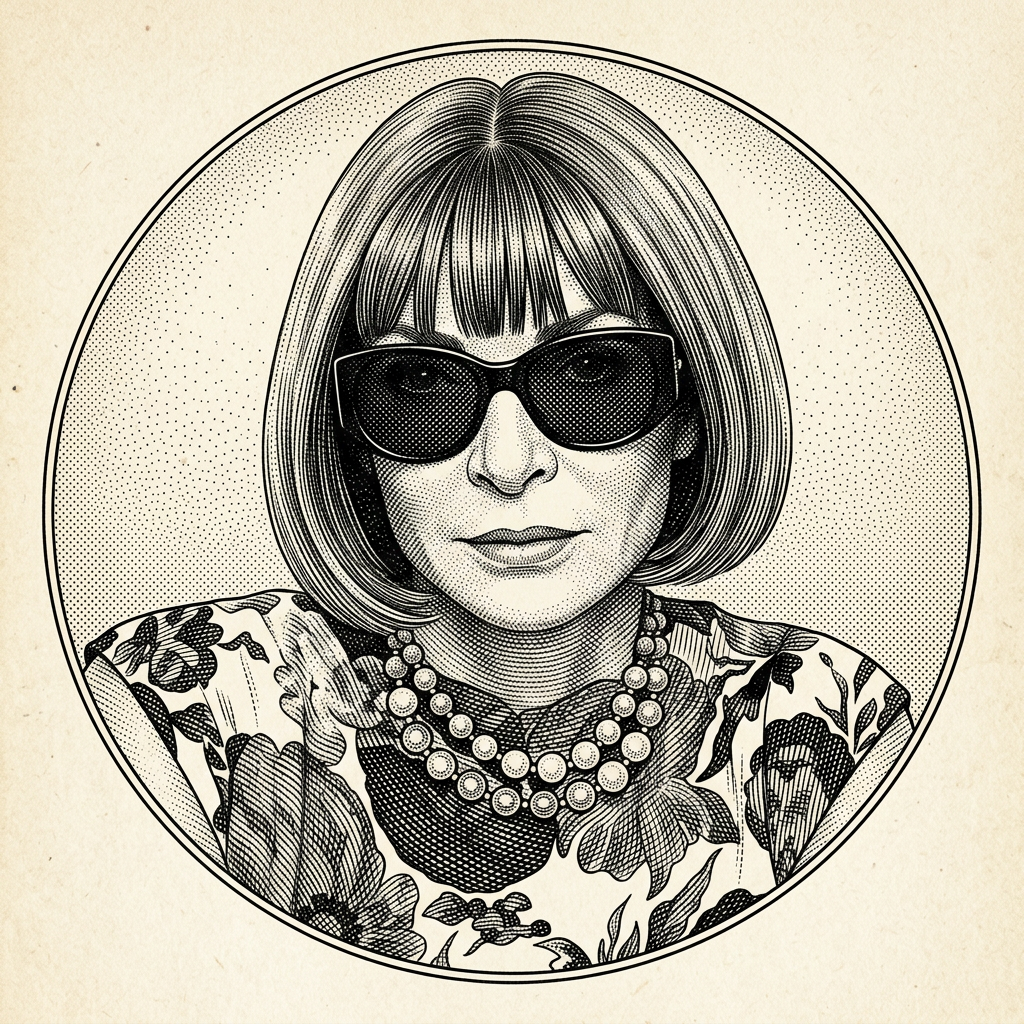 Anna Wintour portrait illustration